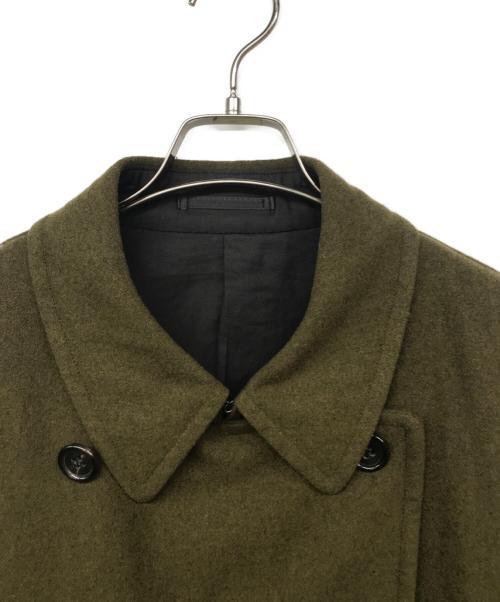 COMME des GARCONS HOMME PLUS（コムデギャルソンオムプリュス）COMME des GARCONS HOMME PLUS (コムデギャルソンオムプリュス) 94AW/縮絨期/カットオフPコート カーキ サイズ:Mの古着・服飾アイテム
