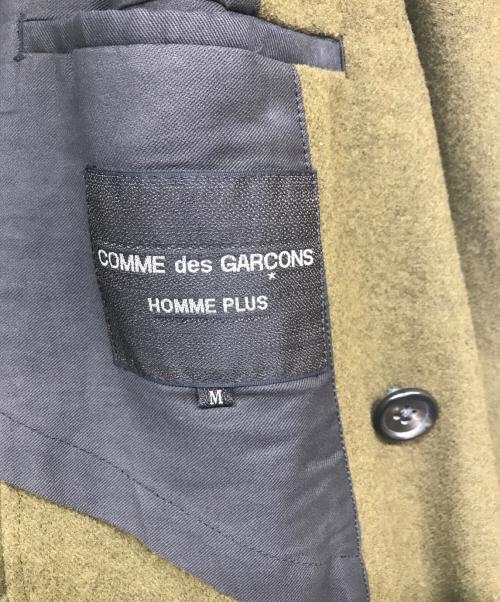 COMME des GARCONS HOMME PLUS（コムデギャルソンオムプリュス）COMME des GARCONS HOMME PLUS (コムデギャルソンオムプリュス) 94AW/縮絨期/カットオフPコート カーキ サイズ:Mの古着・服飾アイテム