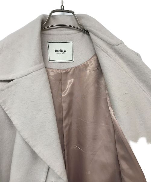 HER LIP TO（ハーリップトゥ）HER LIP TO (ハーリップトゥ) Capucines Long River Coat ピンク サイズ:Mの古着・服飾アイテム