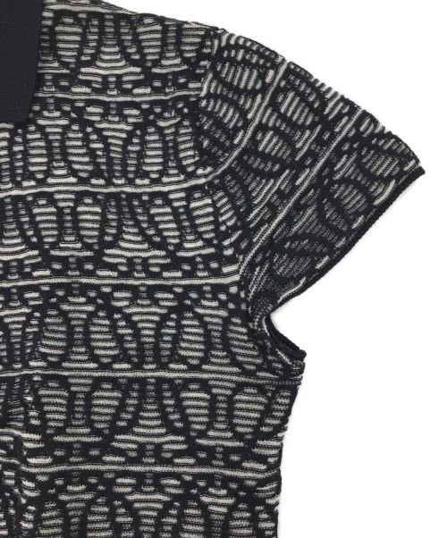 LOEWE（ロエベ）LOEWE (ロエベ) アナグラムニットポロ ネイビー サイズ:Sの古着・服飾アイテム