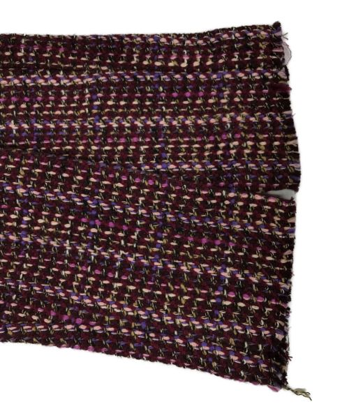 rag&bone（ラグアンドボーン）rag&bone (ラグアンドボーン) ラウンドネックツイードジャケット パープル サイズ:2の古着・服飾アイテム