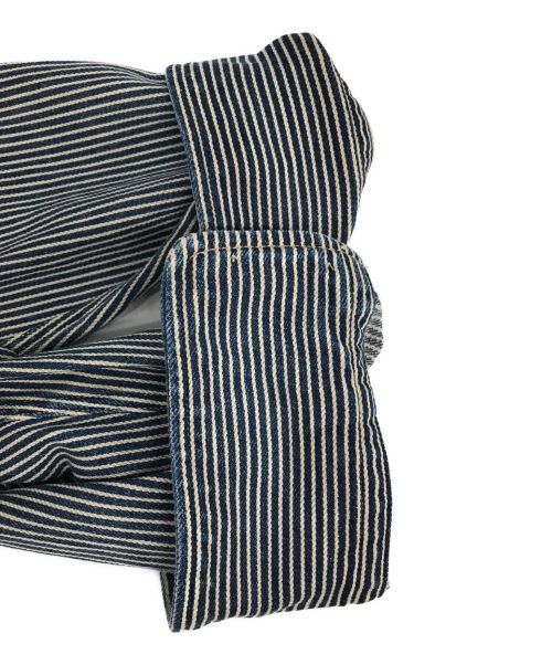 45R（フォーティファイブ・アール）45R (フォーティーファイブアール) シャツデニムのプティイースタンシャツ ブルー×ホワイト サイズ:表記無しの古着・服飾アイテム