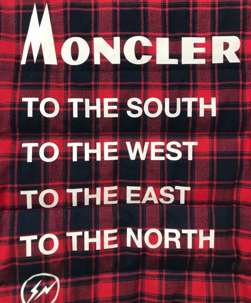 MONCLER（モンクレール）MONCLER (モンクレール) FRAGMENT DESIGN (フラグメントデザイン) MORAN GIUBBOTTO レッド サイズ:3の古着・服飾アイテム