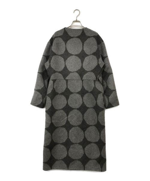 marimekko（マリメッコ）marimekko (マリメッコ) Elfa Kivet ウールコート グレー サイズ:Sの古着・服飾アイテム