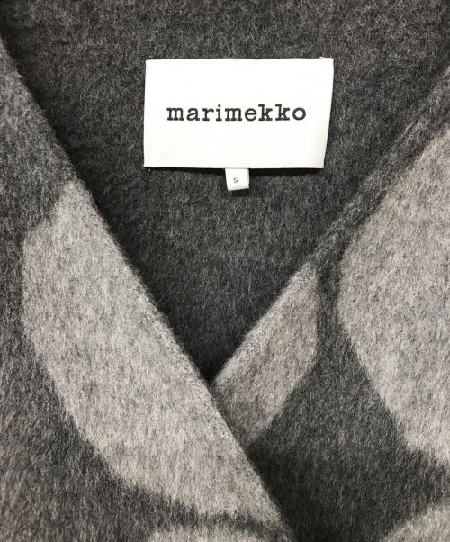 marimekko（マリメッコ）marimekko (マリメッコ) Elfa Kivet ウールコート グレー サイズ:Sの古着・服飾アイテム
