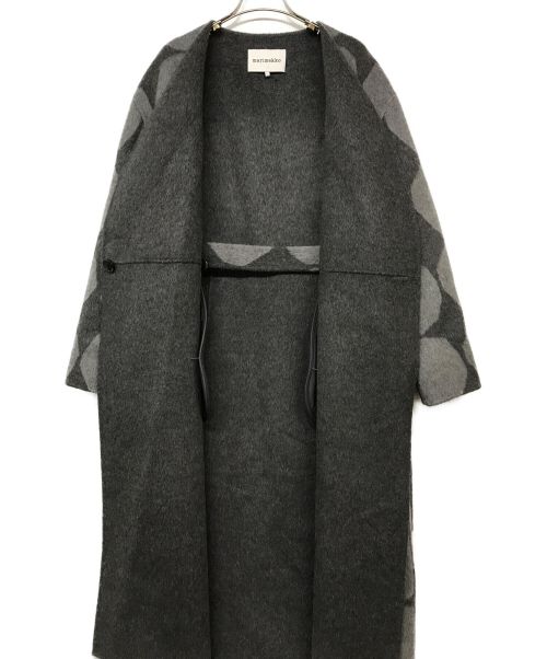 marimekko（マリメッコ）marimekko (マリメッコ) Elfa Kivet ウールコート グレー サイズ:Sの古着・服飾アイテム