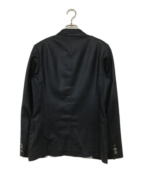 COMME des GARCONS HOMME（コムデギャルソン オム）COMME des GARCONS HOMME (コムデギャルソン オム) リネン混テーラードジャケット ネイビー サイズ:XSの古着・服飾アイテム