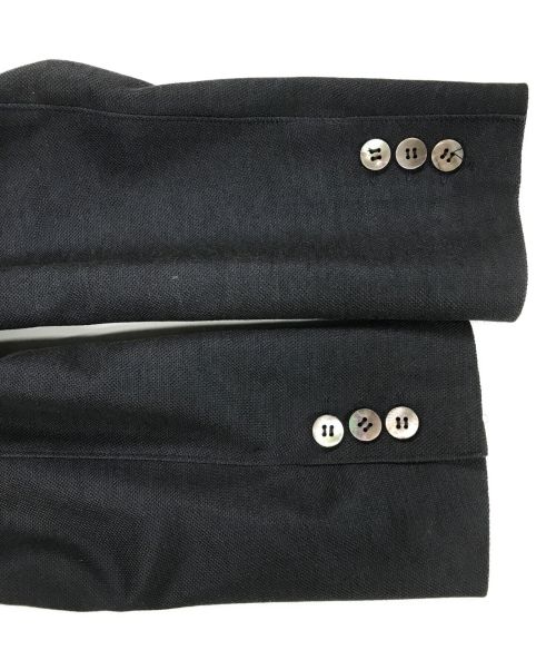 COMME des GARCONS HOMME（コムデギャルソン オム）COMME des GARCONS HOMME (コムデギャルソン オム) リネン混テーラードジャケット ネイビー サイズ:XSの古着・服飾アイテム