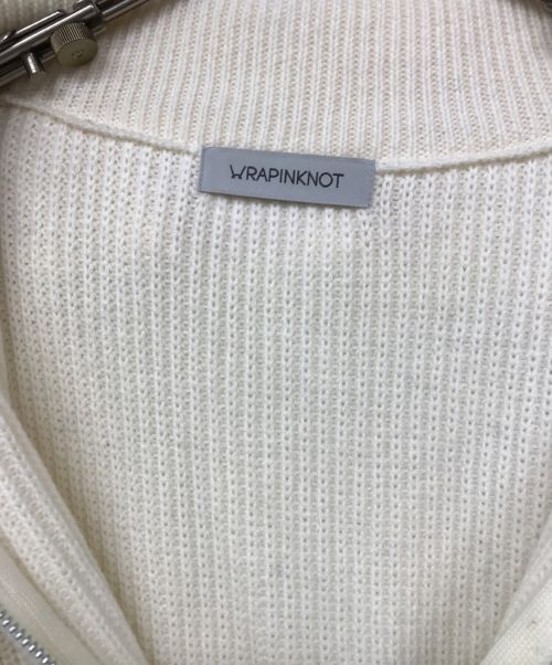 WRAPINKNOT（ラッピンノット）WRAPINKNOT (ラッピンノット) STUDIOUS (ステュディオス) OVERSIZE BORDER KNIT/オーバーサイズボーダーニット ベージュの古着・服飾アイテム