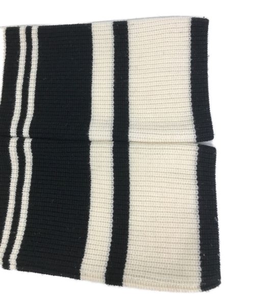 WRAPINKNOT（ラッピンノット）WRAPINKNOT (ラッピンノット) STUDIOUS (ステュディオス) OVERSIZE BORDER KNIT/オーバーサイズボーダーニット ベージュの古着・服飾アイテム