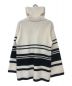 WRAPINKNOT (ラッピンノット) STUDIOUS (ステュディオス) OVERSIZE BORDER KNIT/オーバーサイズボーダーニット ベージュ：3000円