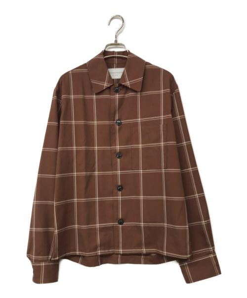 TOMORROW LAND（トゥモローランド）TOMORROW LAND (トゥモローランド) テックウール シャツブルゾン ブラウン サイズ:XSの古着・服飾アイテム