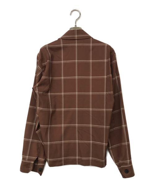 TOMORROW LAND（トゥモローランド）TOMORROW LAND (トゥモローランド) テックウール シャツブルゾン ブラウン サイズ:XSの古着・服飾アイテム