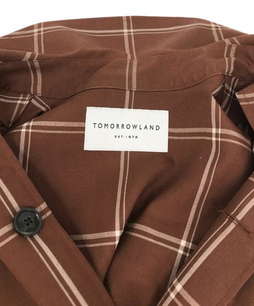TOMORROW LAND（トゥモローランド）TOMORROW LAND (トゥモローランド) テックウール シャツブルゾン ブラウン サイズ:XSの古着・服飾アイテム