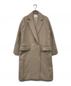 BEAUTY&YOUTHビューティーアンドユース）の古着「スタンドダブルテーラードコート」｜ベージュ