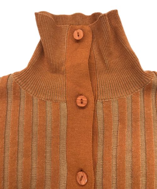 sahara（サハラ）sahara (サハラ) Rib Knit Dress/リブニットドレス ブラウン サイズ:記載なしの古着・服飾アイテム