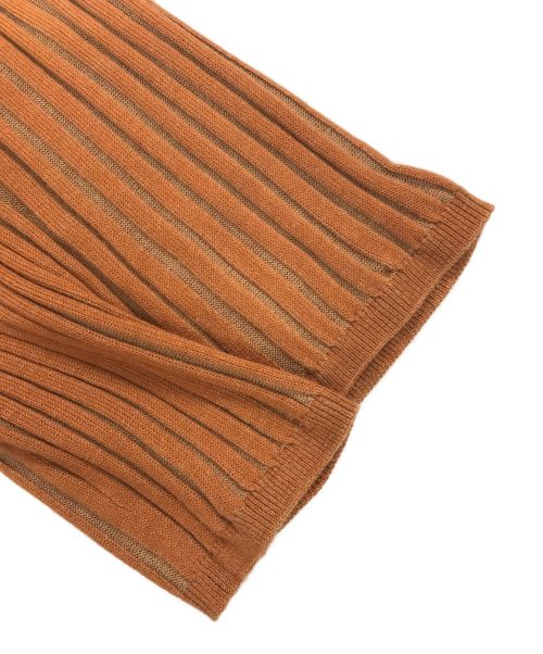 sahara（サハラ）sahara (サハラ) Rib Knit Dress/リブニットドレス ブラウン サイズ:記載なしの古着・服飾アイテム