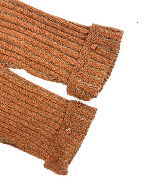 sahara（サハラ）sahara (サハラ) Rib Knit Dress/リブニットドレス ブラウン サイズ:記載なしの古着・服飾アイテム