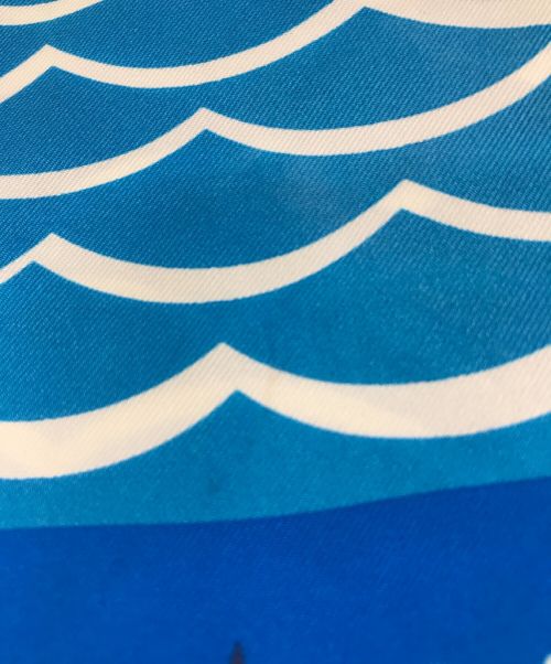 E MARINELLA（イー マリネッラ）E MARINELLA (イー マリネッラ) スカーフ ブルーの古着・服飾アイテム