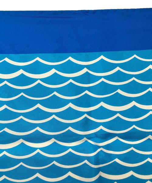 E MARINELLA（イー マリネッラ）E MARINELLA (イー マリネッラ) スカーフ ブルーの古着・服飾アイテム