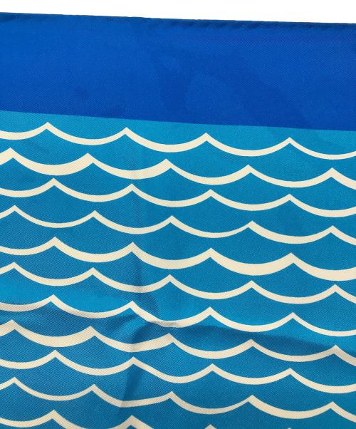 E MARINELLA（イー マリネッラ）E MARINELLA (イー マリネッラ) スカーフ ブルーの古着・服飾アイテム