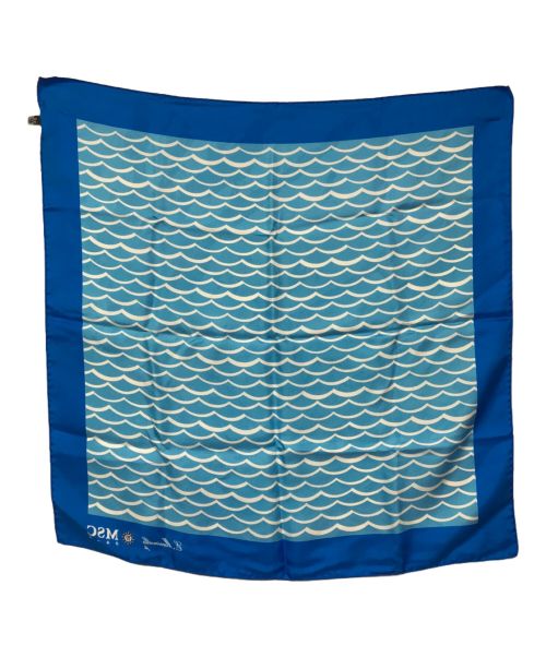 E MARINELLA（イー マリネッラ）E MARINELLA (イー マリネッラ) スカーフ ブルーの古着・服飾アイテム