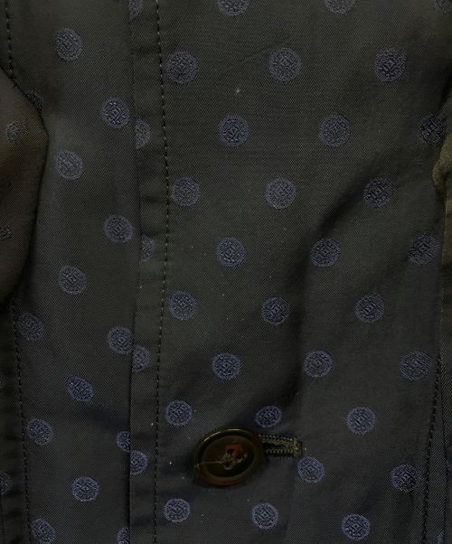 TOGA VIRILIS（トーガ ビリリース）TOGA VIRILIS (トーガ ビリリース) Jacquard Long Coat ネイビー サイズ:48の古着・服飾アイテム