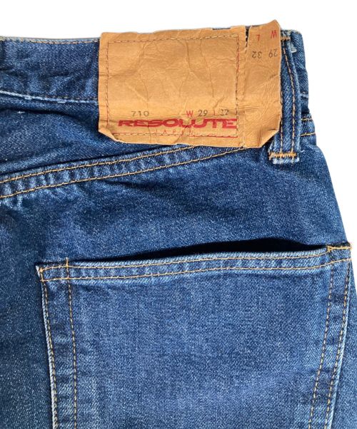 RESOLUTE（リゾルト）RESOLUTE (リゾルト) 710セルビッチデニムパンツ インディゴ サイズ:29の古着・服飾アイテム