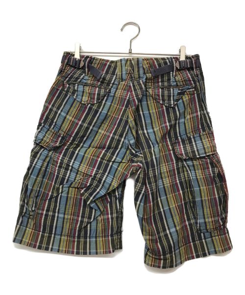 POLO RALPH LAUREN（ポロ・ラルフローレン）POLO RALPH LAUREN (ポロ・ラルフローレン) チェックハーフパンツ ネイビー サイズ:76cm (W30)の古着・服飾アイテム