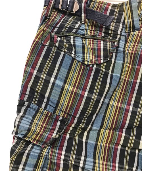 POLO RALPH LAUREN（ポロ・ラルフローレン）POLO RALPH LAUREN (ポロ・ラルフローレン) チェックハーフパンツ ネイビー サイズ:76cm (W30)の古着・服飾アイテム