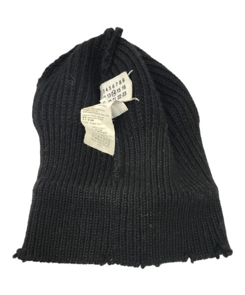 Maison Margiela（メゾンマルジェラ）Maison Margiela (メゾンマルジェラ) 4ステッチニット帽 ブラック サイズ:Sの古着・服飾アイテム