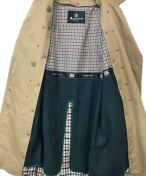 Aquascutum（アクアスキュータム）Aquascutum (アクアスキュータム) ライナー付トレンチコート ベージュ サイズ:記載なしの古着・服飾アイテム
