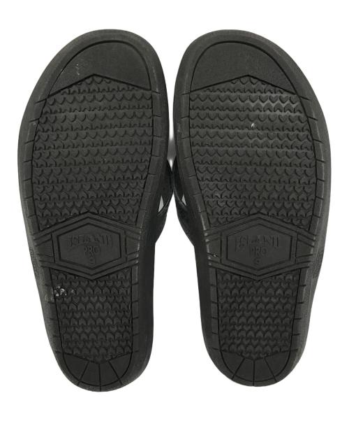 NEIGHBORHOOD（ネイバーフッド）NEIGHBORHOOD (ネイバーフッド) ISLAND SLIPPER (アイランドスリッパ) レザーサンダル ブラック サイズ:9の古着・服飾アイテム