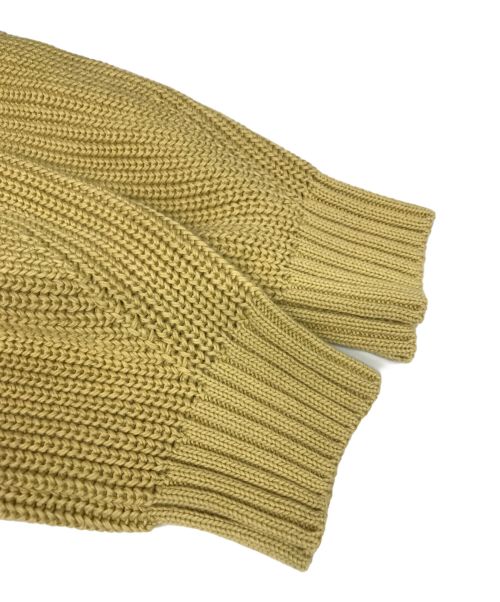 SACRA（サクラ）SACRA (サクラ) コードツイストコットンカーディガン イエロー サイズ:Mの古着・服飾アイテム