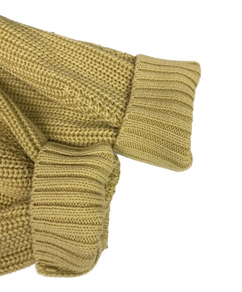 SACRA（サクラ）SACRA (サクラ) コードツイストコットンカーディガン イエロー サイズ:Mの古着・服飾アイテム