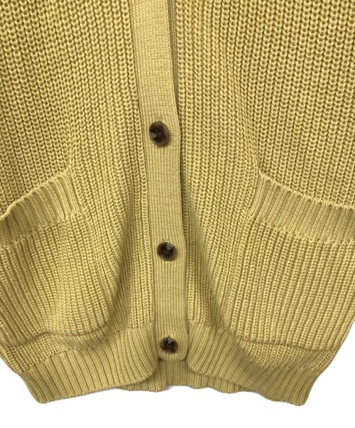 SACRA（サクラ）SACRA (サクラ) コードツイストコットンカーディガン イエロー サイズ:Mの古着・服飾アイテム