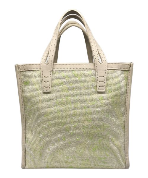 A VACATION（ア ヴァケーション）A VACATION (アヴァケーション) ペイズリートート グリーン×ベージュの古着・服飾アイテム