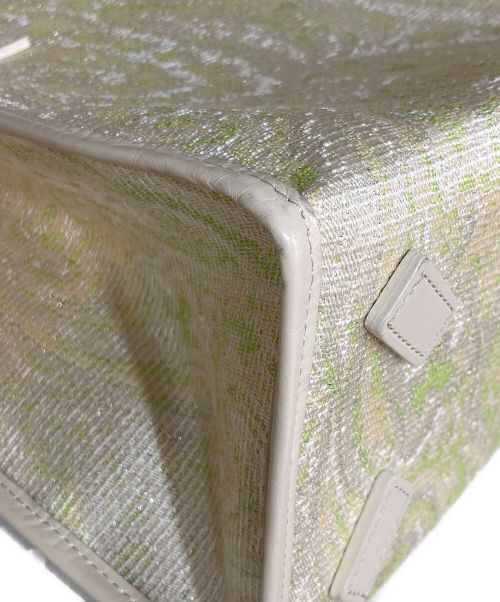 A VACATION（ア ヴァケーション）A VACATION (アヴァケーション) ペイズリートート グリーン×ベージュの古着・服飾アイテム