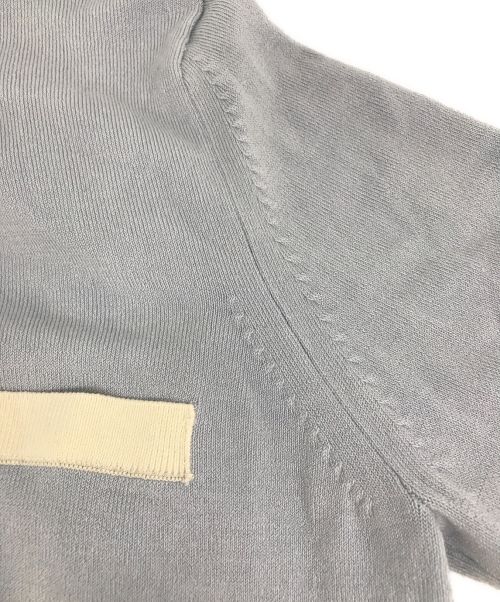 Snidel（スナイデル）Snidel (スナイデル) バイカラーニットアンサンブル ブルー×アイボリー サイズ:ONEの古着・服飾アイテム