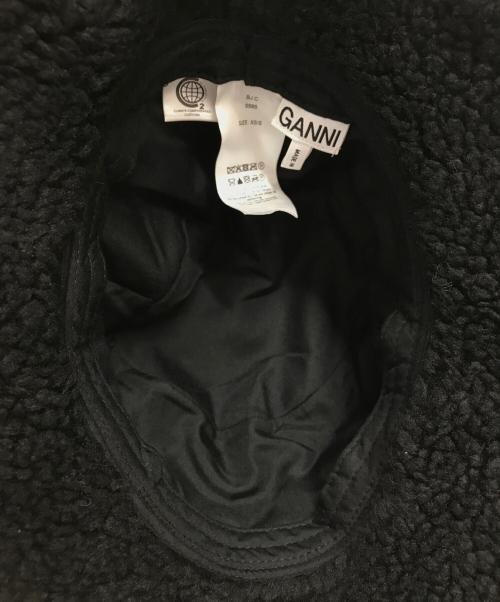 GANNI（ガニー）GANNI (ガニー) ボアハット ブラック サイズ:XS/Sの古着・服飾アイテム