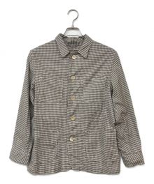 45R（フォーティファイブ・アール）の古着「504オックスの908 4ポケットシャツ」｜ホワイト×ブラウン