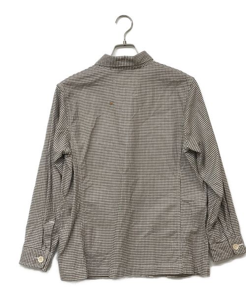 45R（フォーティファイブ・アール）45R (フォーティーファイブアール) 504オックスの908 4ポケットシャツ ホワイト×ブラウン サイズ:2の古着・服飾アイテム