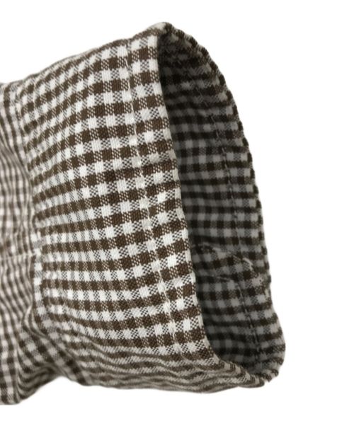 45R（フォーティファイブ・アール）45R (フォーティーファイブアール) 504オックスの908 4ポケットシャツ ホワイト×ブラウン サイズ:2の古着・服飾アイテム