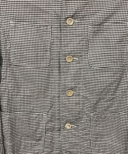 45R（フォーティファイブ・アール）45R (フォーティーファイブアール) 504オックスの908 4ポケットシャツ ホワイト×ブラウン サイズ:2の古着・服飾アイテム