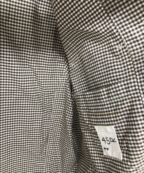 45R（フォーティファイブ・アール）45R (フォーティーファイブアール) 504オックスの908 4ポケットシャツ ホワイト×ブラウン サイズ:2の古着・服飾アイテム