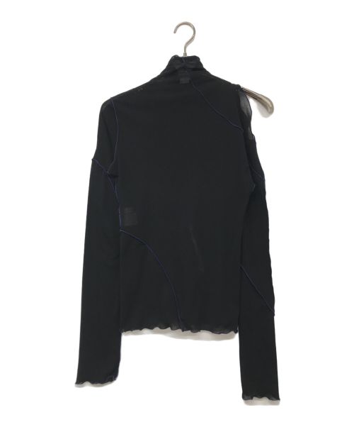 G.V.G.V（ジーヴィージーヴィー）G.V.G.V (ジーヴィージーヴィー) SLASH&SEAM L/S TOP ブラック サイズ:XSの古着・服飾アイテム