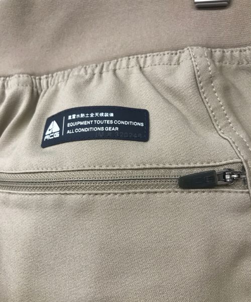 NIKE ACG（ナイキエーシージー）NIKE ACG (ナイキエージーシー) サイドポケットパンツ ベージュ サイズ:Lの古着・服飾アイテム