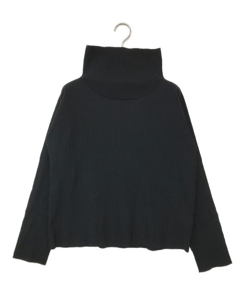 me ISSEY MIYAKE（ミーイッセイ ミヤケ）me ISSEY MIYAKE (ミーイッセイ ミヤケ) プリーツカットソー ブラック サイズ:表記なしの古着・服飾アイテム