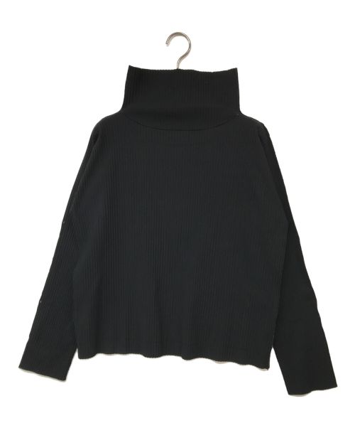 me ISSEY MIYAKE（ミーイッセイ ミヤケ）me ISSEY MIYAKE (ミーイッセイ ミヤケ) プリーツカットソー ブラック サイズ:表記なしの古着・服飾アイテム