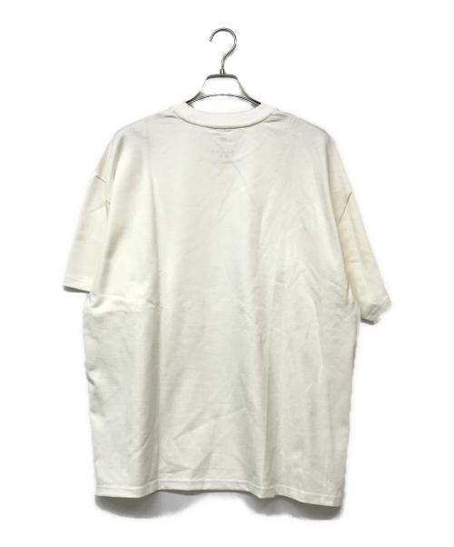 is-ness（イズネス）is-ness (イズネス) Graphpaper (グラフペーパー) サイドジップ オーバーサイズTシャツ ホワイト サイズ:Fの古着・服飾アイテム